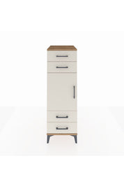 Kronos Dolap 2 Raflı 4 Çekmeceli Tek Kapaklı 44x59x134 - S82M055V7C
