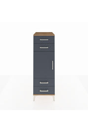 Kronos Dolap 2 Raflı 4 Çekmeceli Tek Kapaklı 44x59x134 - S82M055V8C