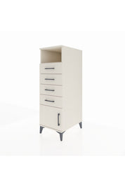 Kronos Dolap Tek Raflı 4 Çekmeceli Tek Kapaklı 44x59x134 - S82M056V1C
