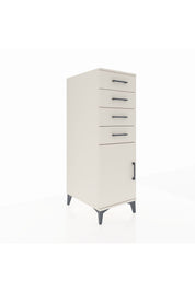 Kronos Dolap Tek Raflı 4 Çekmeceli Tek Kapaklı 44x59x134 - S82M058V1C