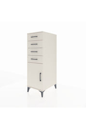 Kronos Dolap Tek Raflı 4 Çekmeceli Tek Kapaklı 44x59x134 - S82M058V1C