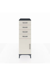Kronos Dolap Tek Raflı 4 Çekmeceli Tek Kapaklı 44x59x134 - S82M058V4C