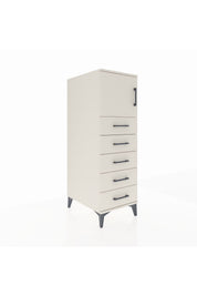 Kronos Dolap Tek Raflı 5 Çekmeceli Tek Kapaklı 44x59x134 - S82M059V1C
