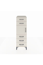 Kronos Dolap Tek Raflı 5 Çekmeceli Tek Kapaklı 44x59x134 - S82M060V1C