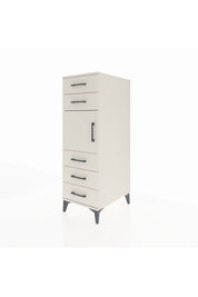 Kronos Dolap Tek Raflı 5 Çekmeceli Tek Kapaklı 44x59x134 - S82M060V1C