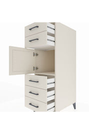 Kronos Dolap Tek Raflı 5 Çekmeceli Tek Kapaklı 44x59x134 - S82M060V1C