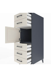Kronos Dolap Tek Raflı 5 Çekmeceli Tek Kapaklı 44x59x134 - S82M060V4C