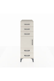 Kronos Dolap Tek Raflı 5 Çekmeceli Tek Kapaklı 44x59x134 - S82M061V1C