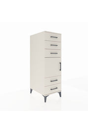 Kronos Dolap Tek Raflı 5 Çekmeceli Tek Kapaklı 44x59x134 - S82M061V1C