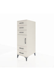 Kronos Dolap Tek Raflı 5 Çekmeceli Tek Kapaklı 44x59x134 - S82M061V1C