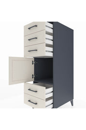 Kronos Dolap Tek Raflı 5 Çekmeceli Tek Kapaklı 44x59x134 - S82M061V4C