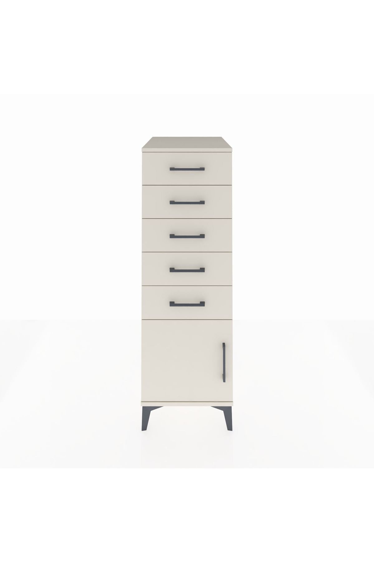 Kronos Dolap 5 Çekmeceli Tek Kapaklı 44x59x134 - S82M062V1C