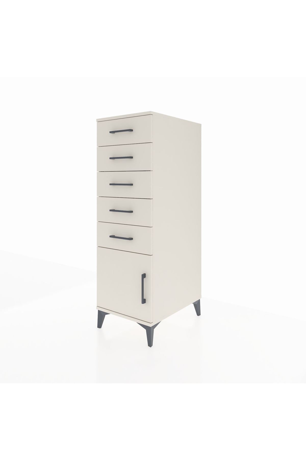 Kronos Dolap 5 Çekmeceli Tek Kapaklı 44x59x134 - S82M062V1C