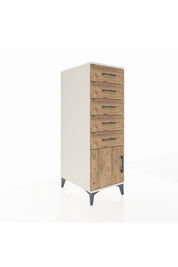 Kronos Dolap 5 Çekmeceli Tek Kapaklı 44x59x134 - S82M062V3C
