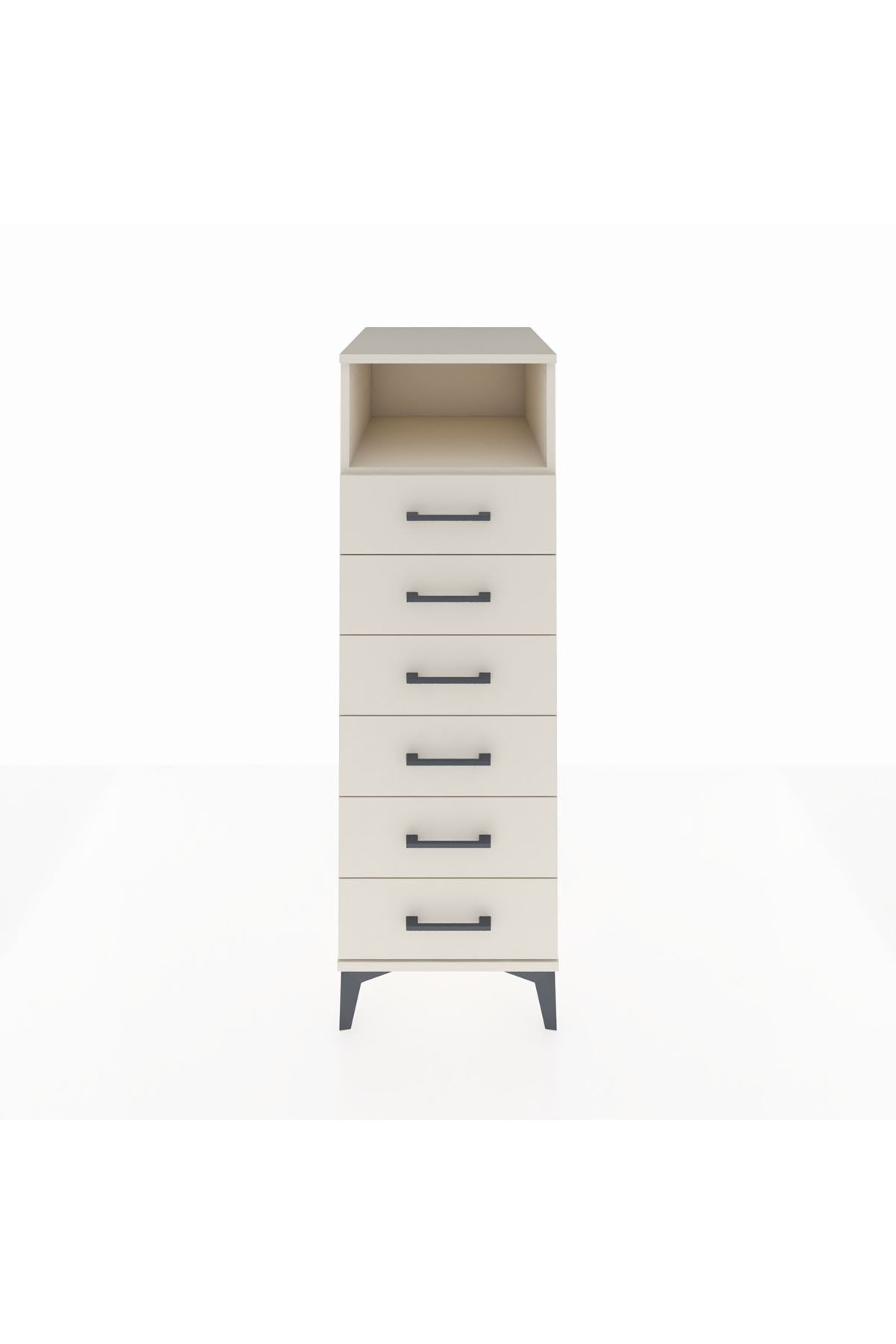 Kronos Dolap Tek Raflı 6 Çekmeceli 44x59x134 - S82M063V1C
