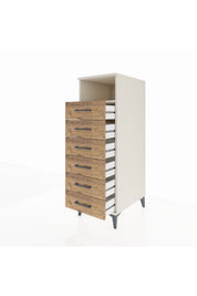 Kronos Dolap Tek Raflı 6 Çekmeceli 44x59x134 - S82M063V3C