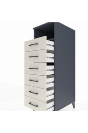 Kronos Dolap Tek Raflı 6 Çekmeceli 44x59x134 - S82M063V4C