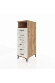 Kronos Dolap Tek Raflı 6 Çekmeceli 44x59x134 - S82M063V7C