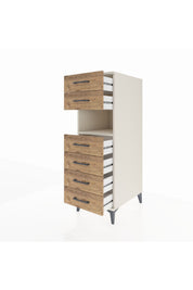 Kronos Dolap Tek Raflı 6 Çekmeceli 44x59x134 - S82M064V3C