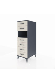 Kronos Dolap Tek Raflı 6 Çekmeceli 44x59x134 - S82M064V4C