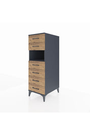 Kronos Dolap Tek Raflı 6 Çekmeceli 44x59x134 - S82M064V6C