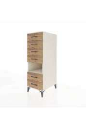 Kronos Dolap Tek Raflı 6 Çekmeceli 44x59x134 - S82M065V3C