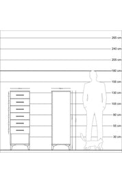 Kronos Dolap 6 Çekmeceli 44x59x134 - S82M066V1C