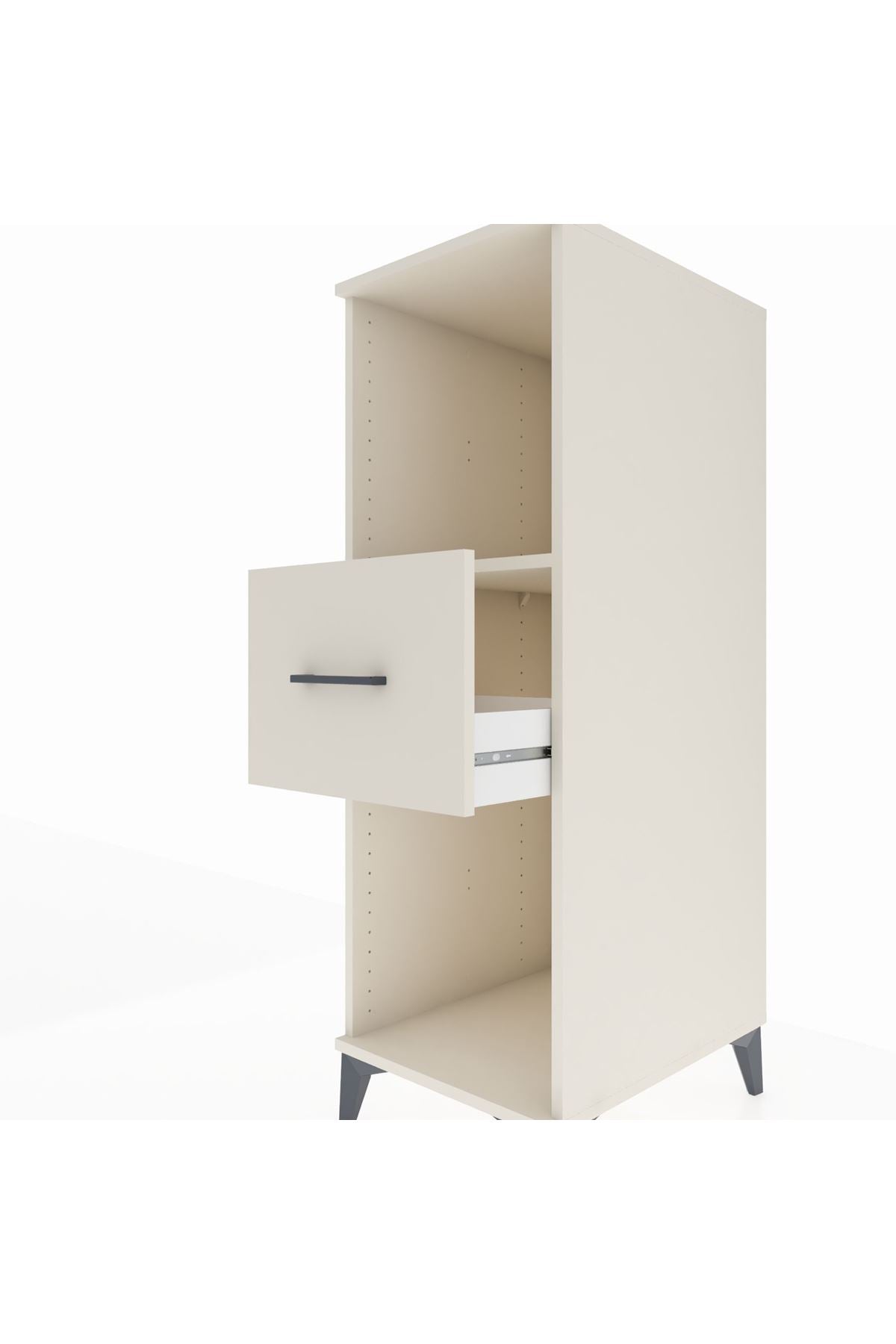 Kronos Dolap Tek Raflı Tek Çekmeceli 44x59x134 - S82M069V1C