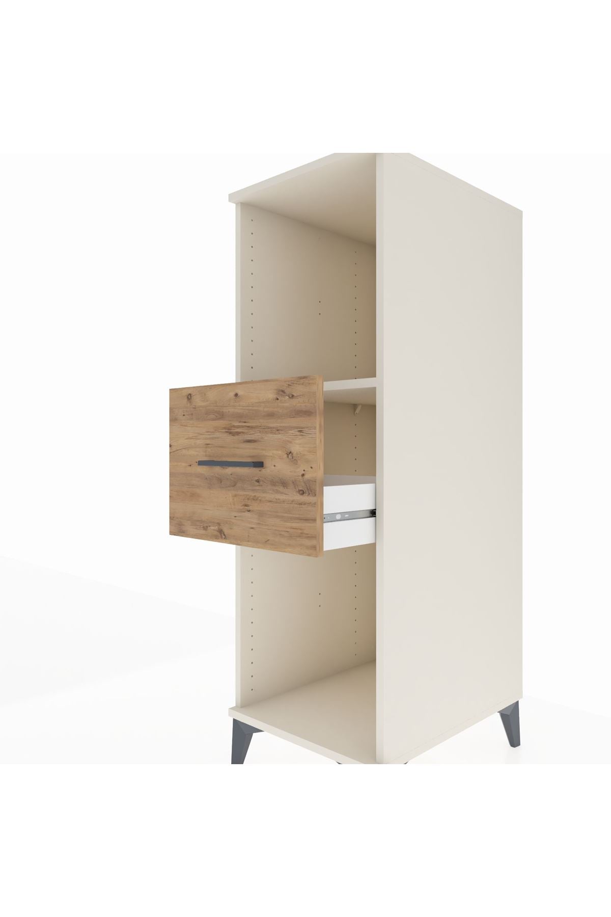 Kronos Dolap Tek Raflı Tek Çekmeceli 44x59x134 - S82M069V3C