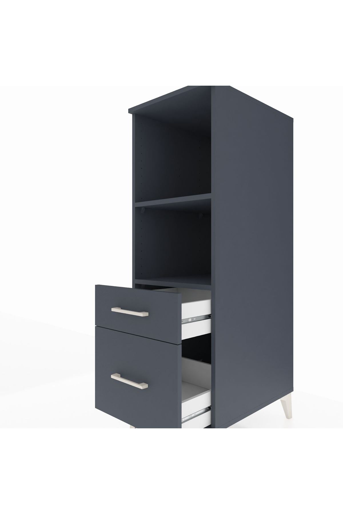 Kronos Dolap 2 Raflı 2 Çekmeceli 44x59x134 - S82M071V5C
