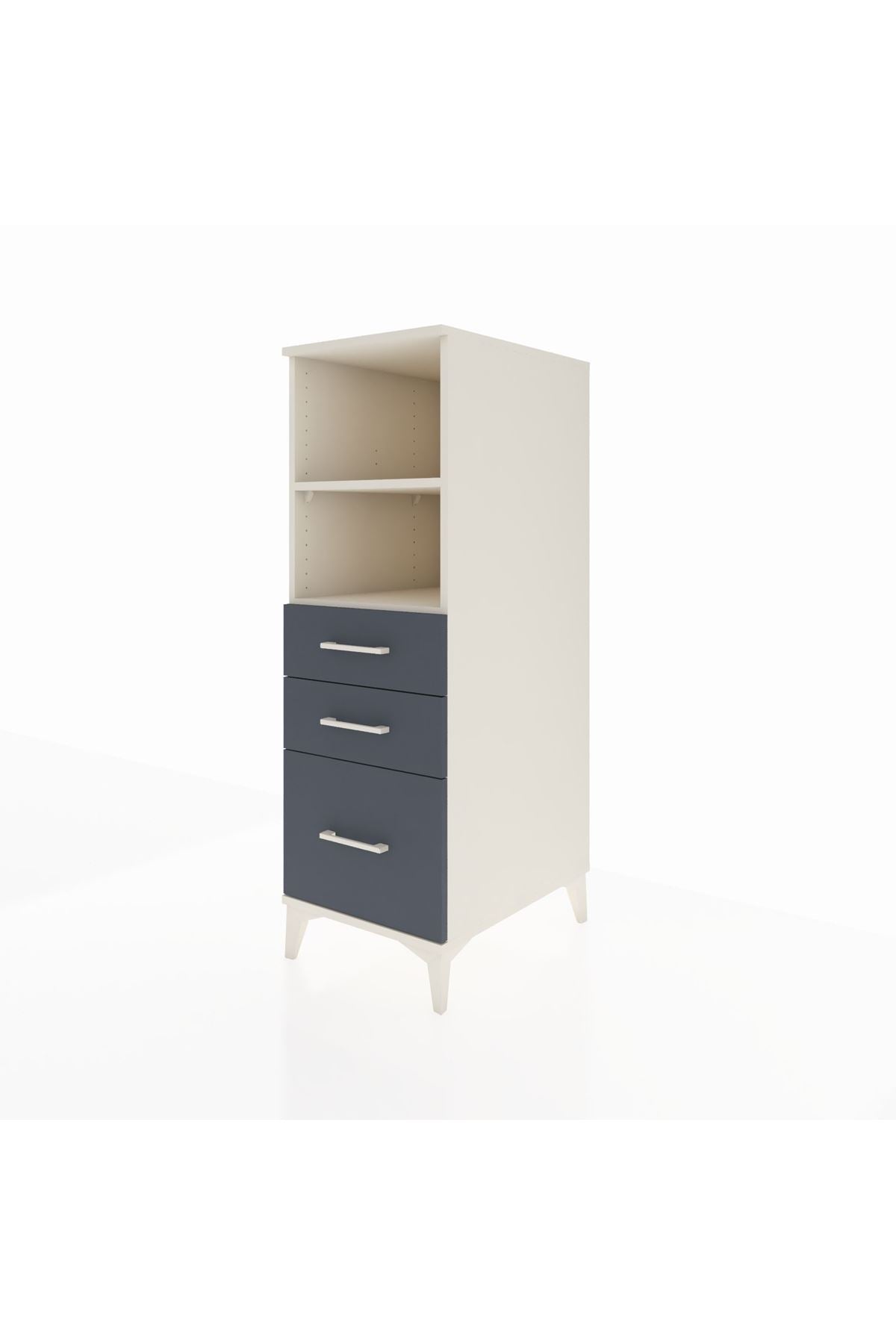 Kronos Dolap 2 Raflı 3 Çekmeceli 44x59x134 - S82M072V2C
