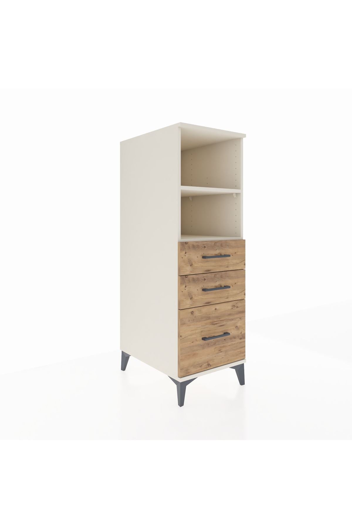 Kronos Dolap 2 Raflı 3 Çekmeceli 44x59x134 - S82M072V3C
