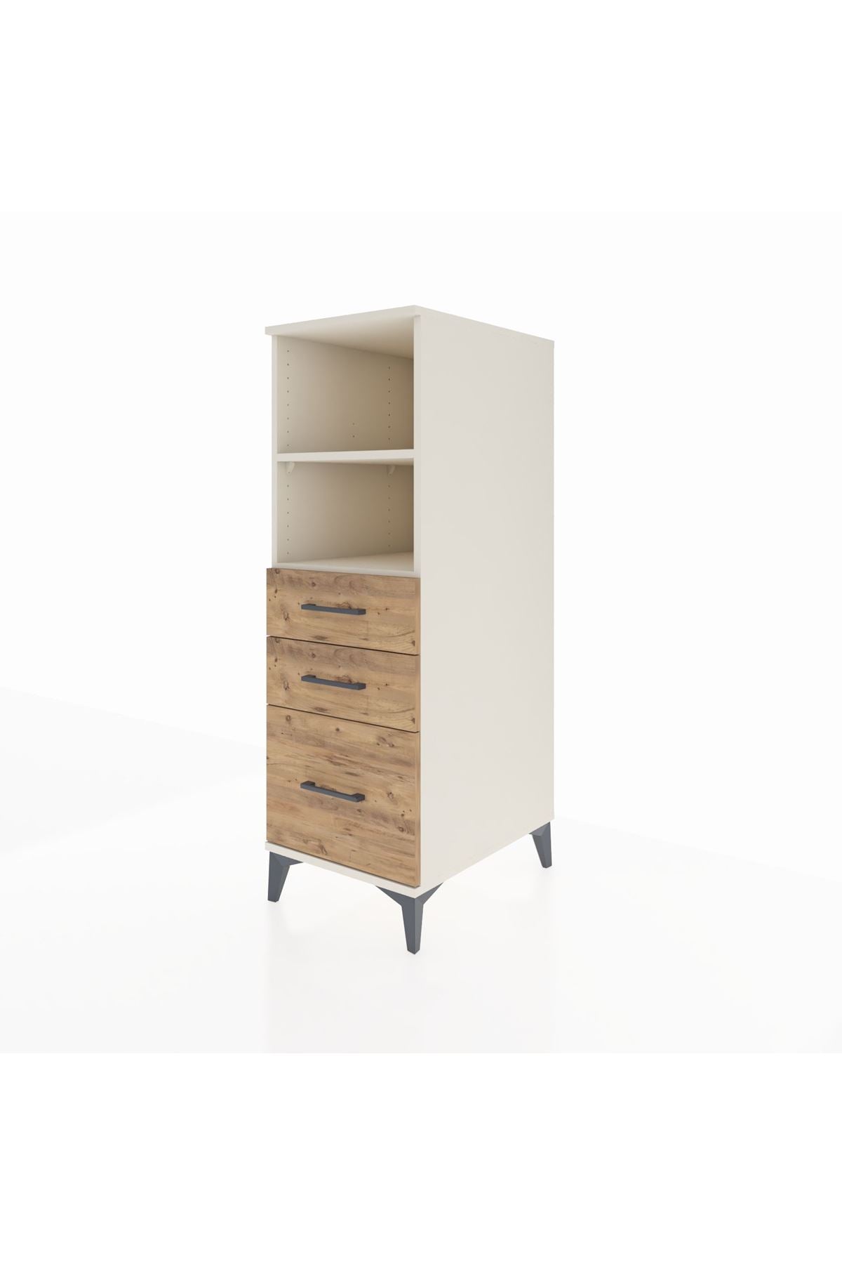 Kronos Dolap 2 Raflı 3 Çekmeceli 44x59x134 - S82M072V3C