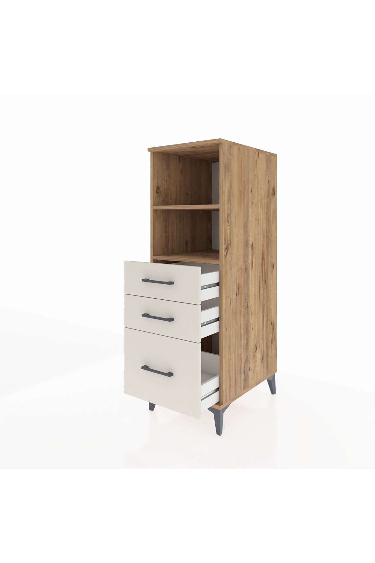 Kronos Dolap 2 Raflı 3 Çekmeceli 44x59x134 - S82M072V7C