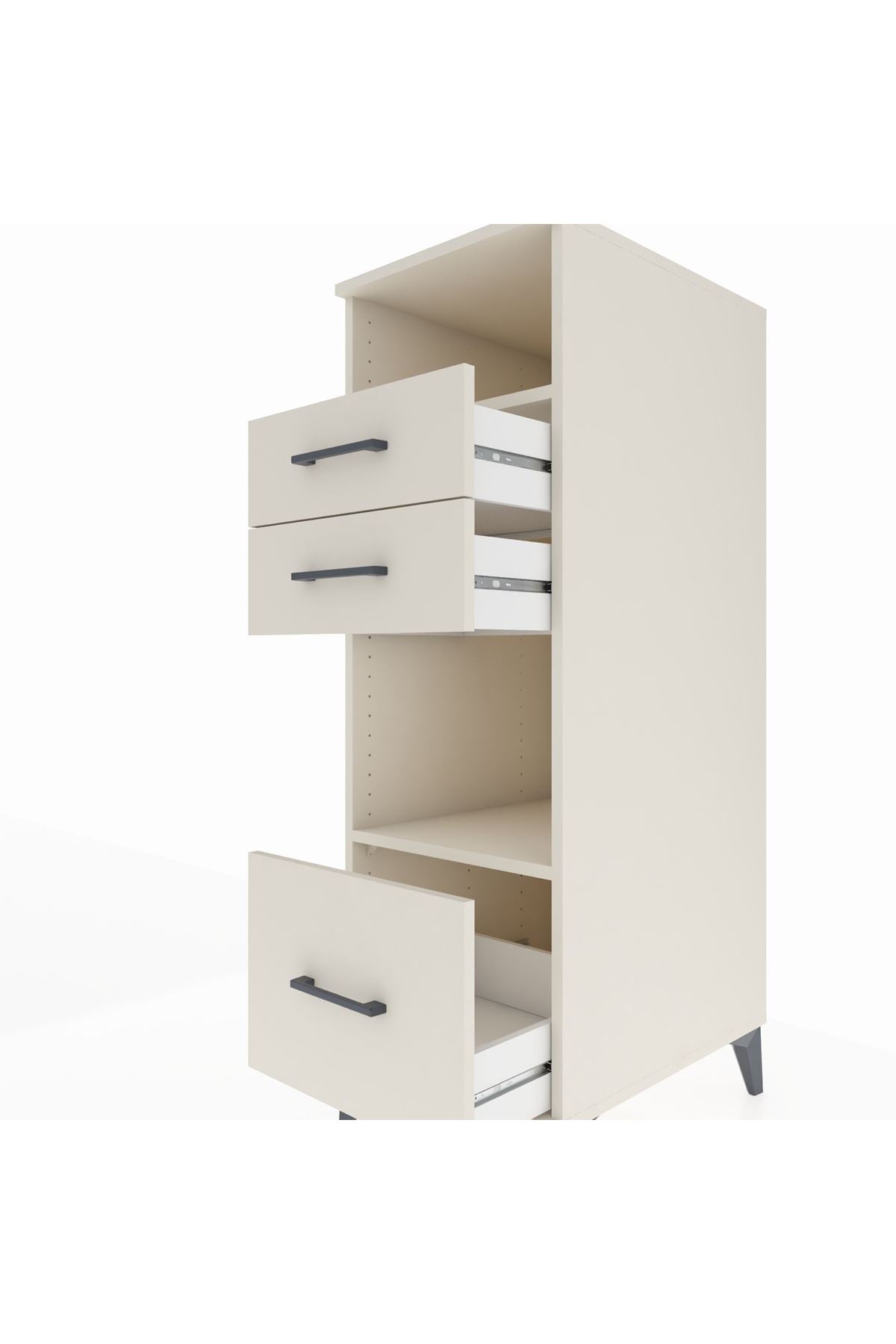 Kronos Dolap 2 Raflı 3 Çekmeceli 44x59x134 - S82M073V1C