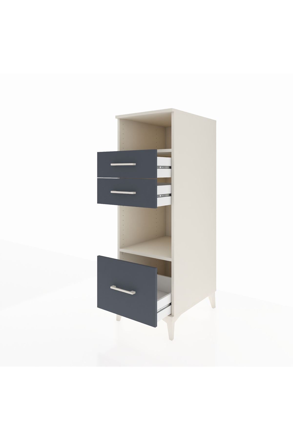 Kronos Dolap 2 Raflı 3 Çekmeceli 44x59x134 - S82M073V2C