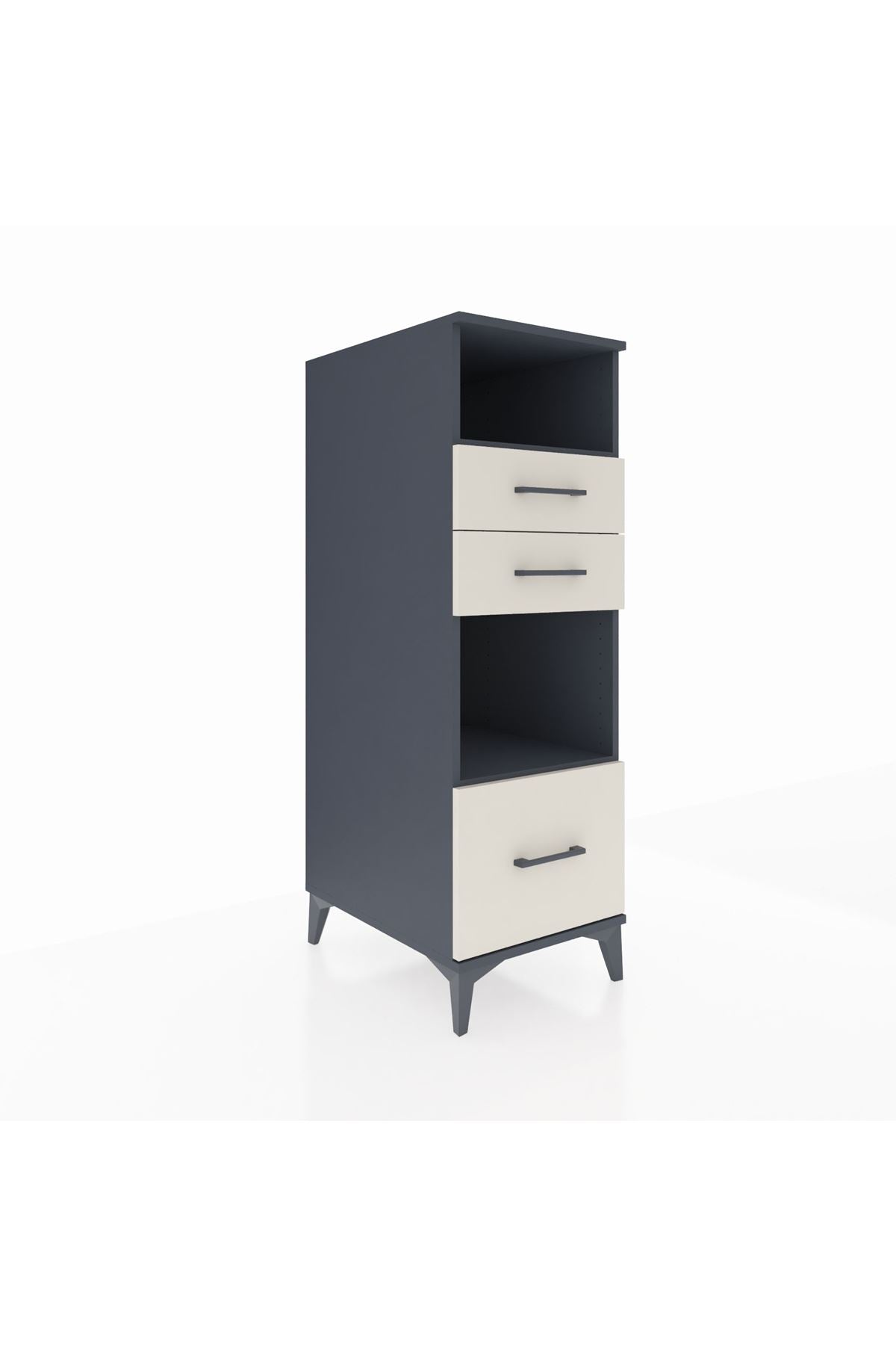 Kronos Dolap 2 Raflı 3 Çekmeceli 44x59x134 - S82M073V4C