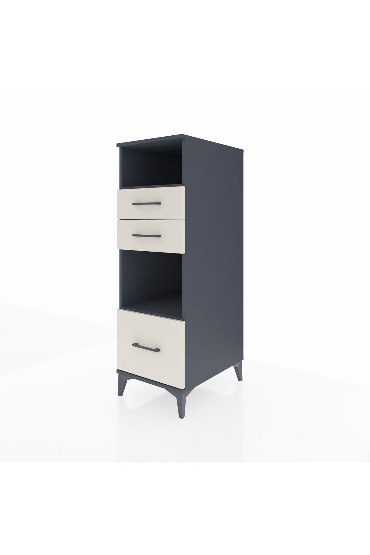 Kronos Dolap 2 Raflı 3 Çekmeceli 44x59x134 - S82M073V4C