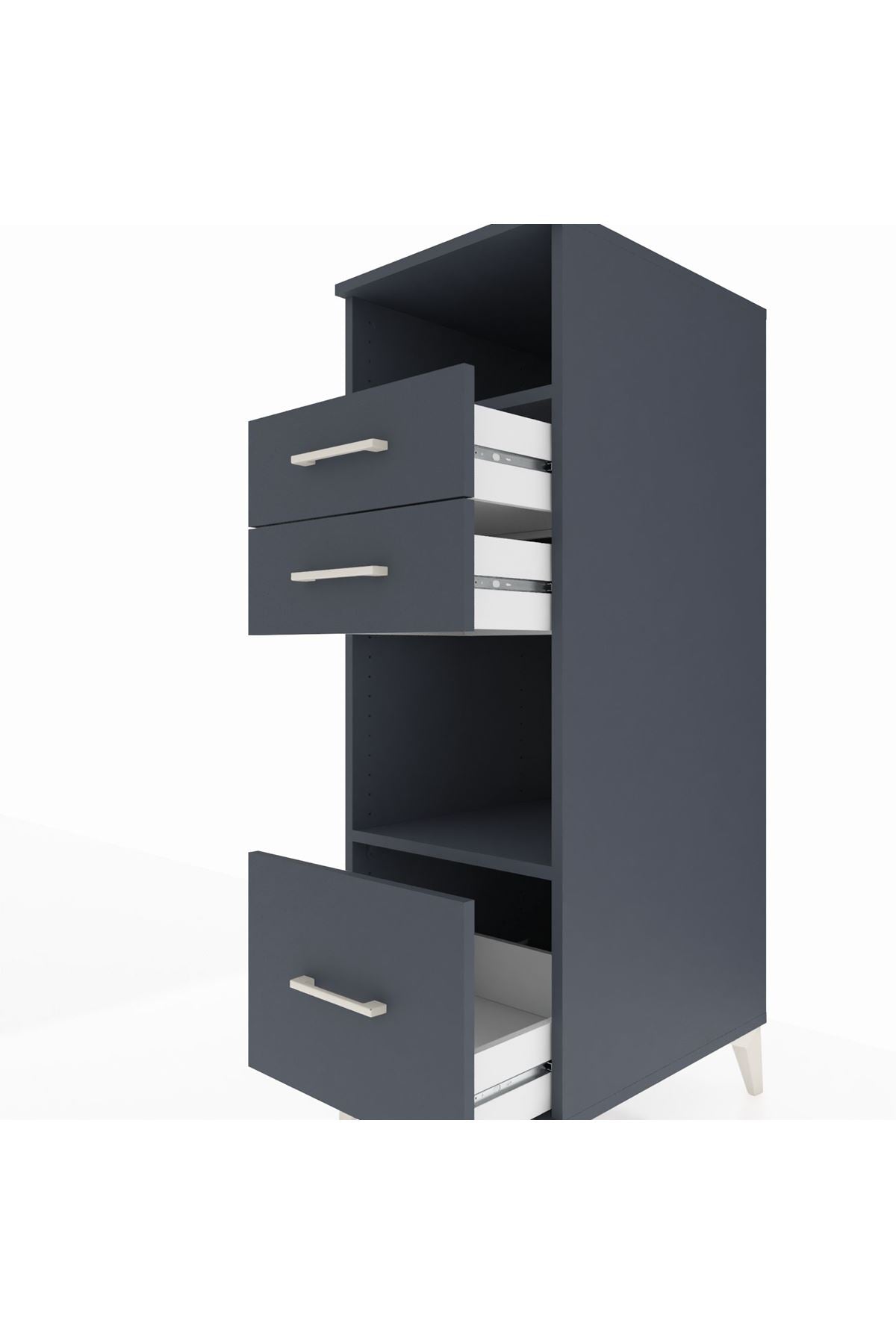 Kronos Dolap 2 Raflı 3 Çekmeceli 44x59x134 - S82M073V5C