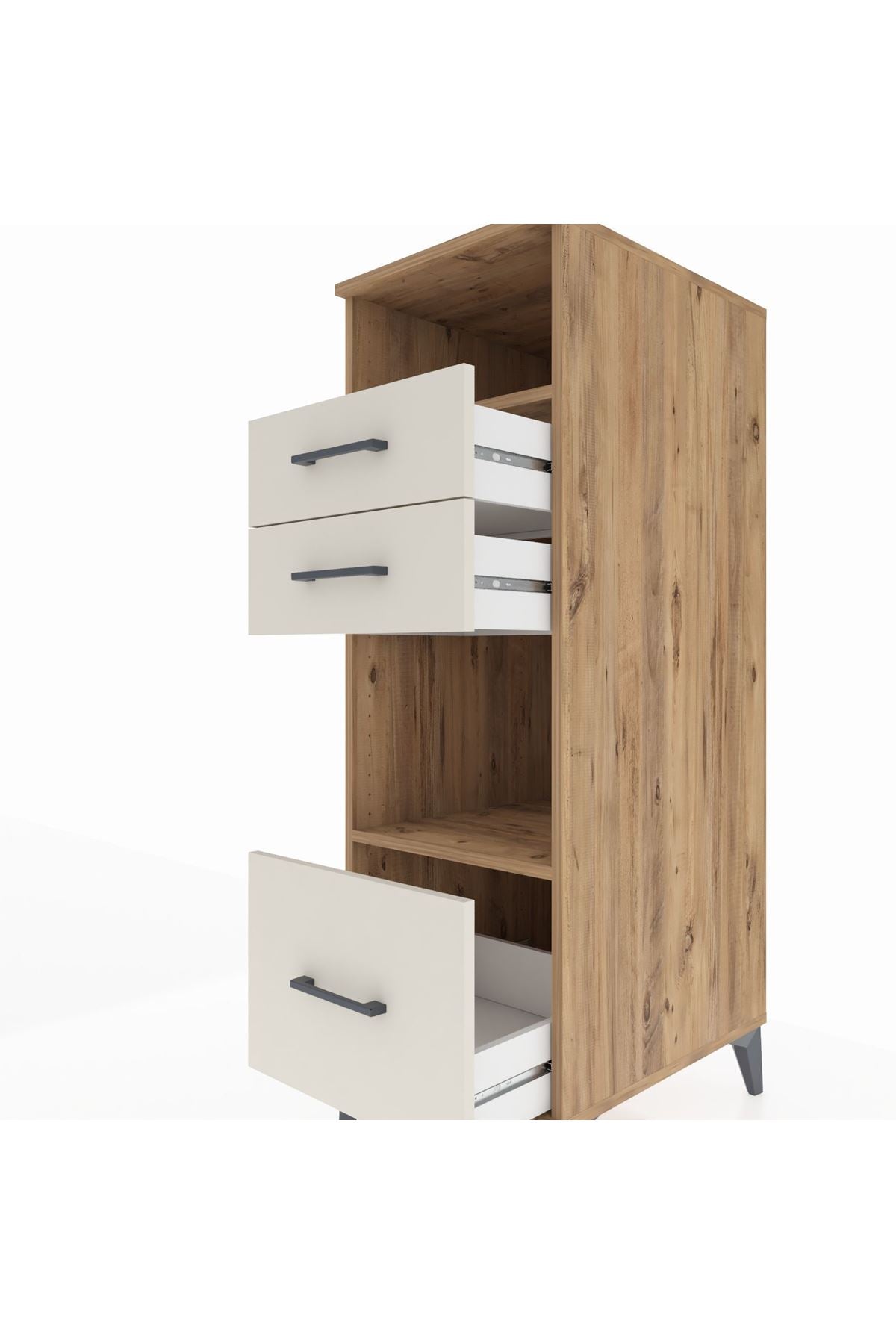Kronos Dolap 2 Raflı 3 Çekmeceli 44x59x134 - S82M073V7C