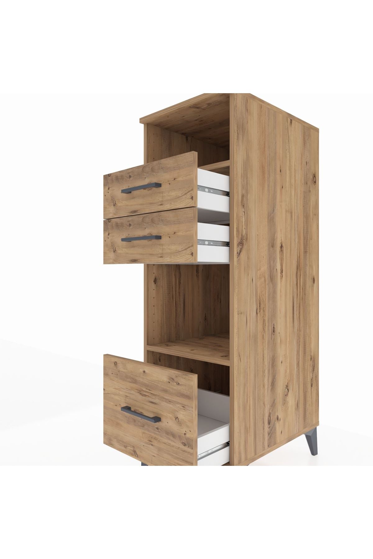 Kronos Dolap 2 Raflı 3 Çekmeceli 44x59x134 - S82M073V9C