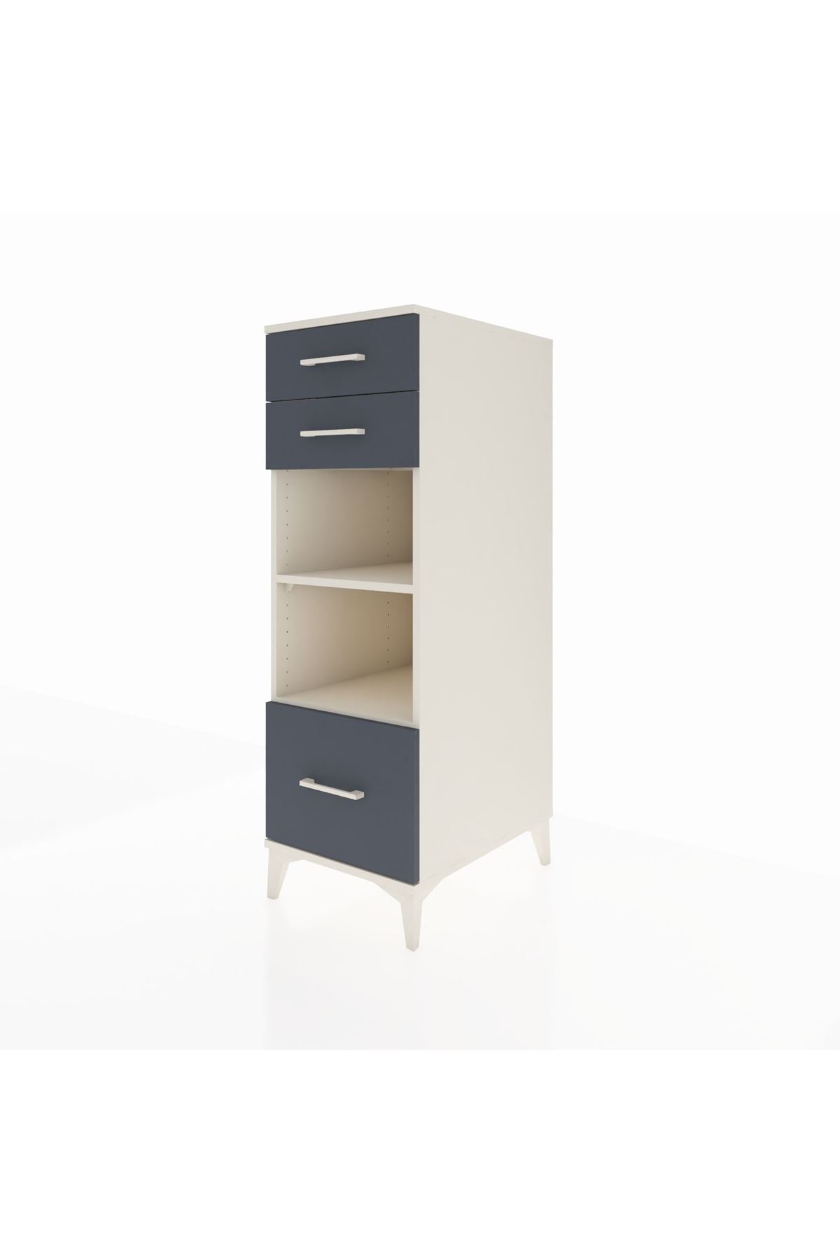 Kronos Dolap 2 Raflı 3 Çekmeceli 44x59x134 - S82M074V2C