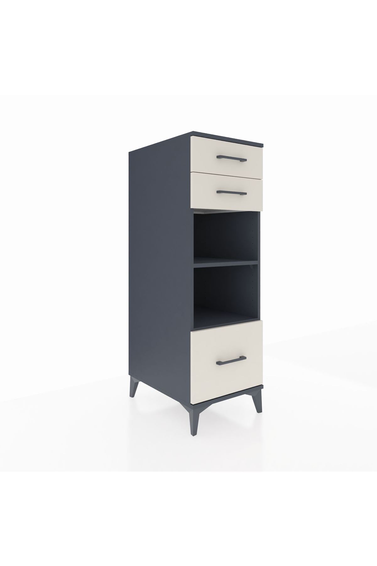 Kronos Dolap 2 Raflı 3 Çekmeceli 44x59x134 - S82M074V4C