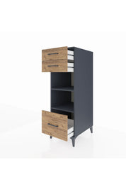 Kronos Dolap 2 Raflı 3 Çekmeceli 44x59x134 - S82M074V6C