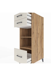 Kronos Dolap 2 Raflı 3 Çekmeceli 44x59x134 - S82M074V7C