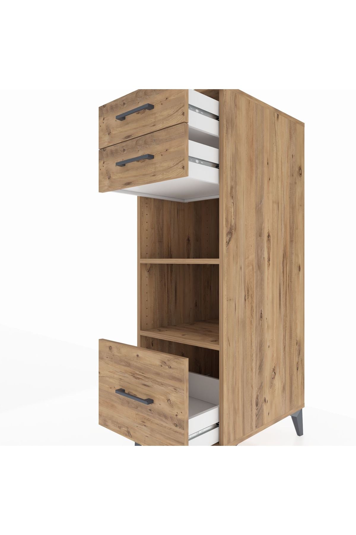 Kronos Dolap 2 Raflı 3 Çekmeceli 44x59x134 - S82M074V9C