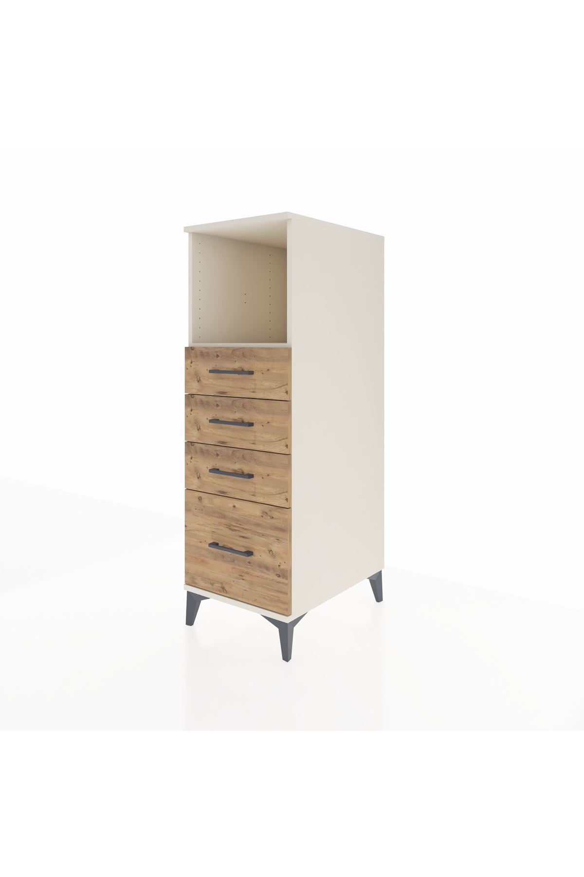 Kronos Dolap Tek Raflı 4 Çekmeceli 44x59x134 - S82M075V3C