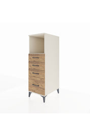 Kronos Dolap Tek Raflı 4 Çekmeceli 44x59x134 - S82M075V3C