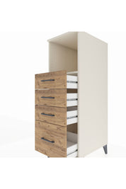 Kronos Dolap Tek Raflı 4 Çekmeceli 44x59x134 - S82M075V3C