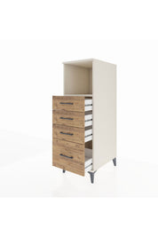 Kronos Dolap Tek Raflı 4 Çekmeceli 44x59x134 - S82M075V3C